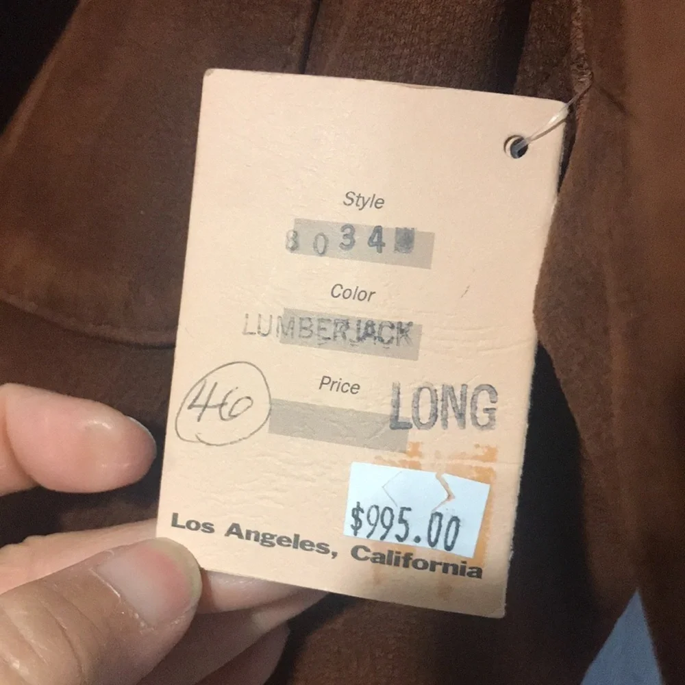 NWT Men’s Remy Leather Jacket/Blazer